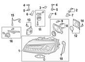 Audi Headlight Bracket - Genuine Audi 4H0941455
