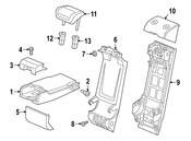 Audi Seat Armrest - Genuine Audi 4K0885081JFP7