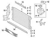 Audi Radiator Support Air Deflector - Genuine Audi 4K8121329