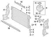 Audi Radiator Support Air Deflector - Genuine Audi 4K9121284C