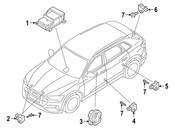 Audi Air Bag Impact Sensor - Genuine Audi 4KE959345A