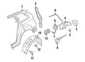 Audi Fuel Filler Door Release Cable - Genuine Audi 4L0862165