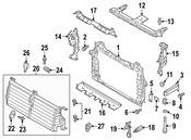 Audi Radiator Shutter Assembly - Genuine Audi 4M0121284DR