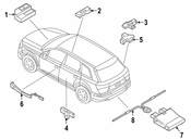 Audi Keyless Entry Sensor - Genuine Audi 4M2962239