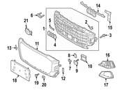 Audi Grille Molding - Genuine Audi 4M8853173B3FZ
