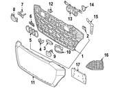Audi Grille Molding - Genuine Audi 4M8853778B