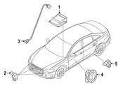 Audi Air Bag Impact Sensor - Genuine Audi 4N0959651E