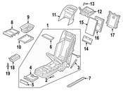 Audi Seat Armrest - Genuine Audi 4N1885076L1MO