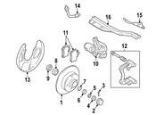 Volkswagen ABS Wheel Speed Sensor Bracket - Genuine VW 535971851B