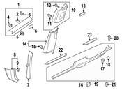Volkswagen Door Sill Plate - Genuine VW 561853371CZA2