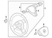Volkswagen Steering Wheel - Genuine VW 5C0419091EHE74