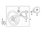 Volkswagen Steering Wheel - Genuine VW 5C0419091EN81U