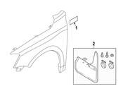 Volkswagen Fender Emblem - Genuine VW 5C6853675BCLIP