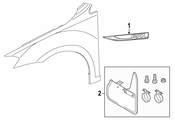 Volkswagen Fender Emblem - Genuine VW 5G0853688ASJZQ