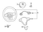 Volkswagen Steering Wheel - Genuine VW 5H0419089GFAGD