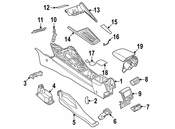 Volkswagen Console Trim Panel - Genuine VW 5H0864298A4PK