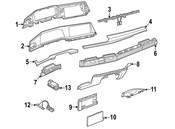 Volkswagen Instrument Panel Trim Panel - Genuine VW 5H1857211C041