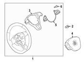 Volkswagen Steering Wheel - Genuine VW 5NN41909181U