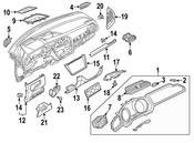 Volkswagen Dashboard Air Vent - Genuine VW 5NN819704AWHZ