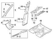 Volkswagen Door Sill Plate - Genuine VW 5NN853371A82V