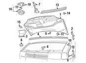 Volkswagen Hood Release Cable Clip - Genuine VW 701823567