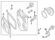 Volkswagen Headlight Fastener Clip - Genuine VW 701941125