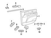 Volkswagen Door Arm Rest - Genuine VW 7B0867165ES3