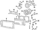 Volkswagen Engine Cooling Fan Shroud - Genuine VW 7D0121207