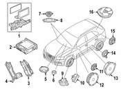 Audi Speaker - Genuine Audi 80A035411A