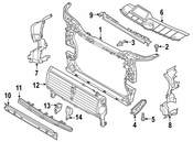 Audi Radiator Shutter Assembly - Genuine Audi 80A121223