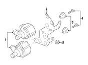 Audi Engine Water Pump Bracket - Genuine Audi 80A121305A