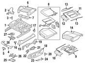Audi Seat Frame Trim Panel - Genuine Audi 80A881793MG6