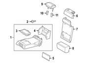 Audi Seat Armrest - Genuine Audi 83A885081A38M