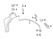Audi VW Headlight Washer Hose Connector - Genuine Audi VW 893955665