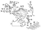 Audi Fuel Sender and Hanger Assembly - Genuine Audi 8L9919673N