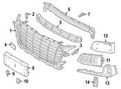 Audi Grille Molding - Genuine Audi 8S0807151D9B9