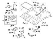 Audi Headliner Clip - Genuine Audi 8T0880333