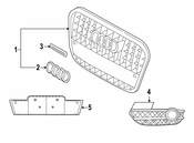 Audi Grille - Genuine Audi 8U0853651KT94