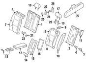 Audi Seat Armrest - Genuine Audi 8U0885081E38M