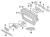 Audi Grille - Genuine Audi 8V4853597N3FZ