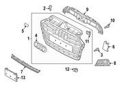 Audi Grille Bracket - Genuine Audi 8V5853777A