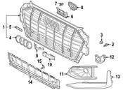Audi Grille - Genuine Audi 8W0807681AR9B9