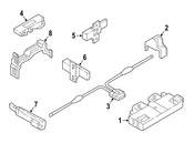 Audi Keyless Entry Module Connector - Genuine Audi 8W1962239