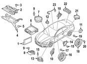Audi Speaker - Genuine Audi 8W5035399