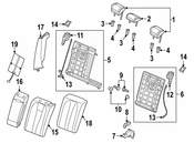 Audi Seat Armrest - Genuine Audi 8W5885205RMFF