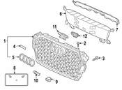 Audi Grille Molding - Genuine Audi 8W6807217A9B9