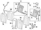 Audi Seat Armrest - Genuine Audi 8W6885205AHIIM