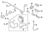 Audi Parking Aid System Wiring Harness - Genuine Audi 8W6971095C