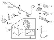 Audi Parking Aid System Wiring Harness - Genuine Audi 8W6971095E