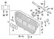 Audi Grille Molding - Genuine Audi 8W9807287MX3